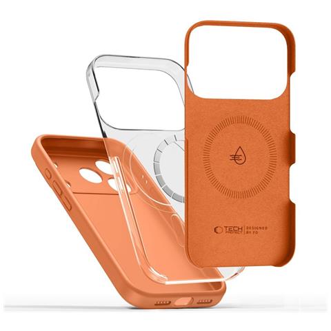 Custodia In Silicone Arancione Per Iphone 17 Pro Max Con Magsafe - Foto 6