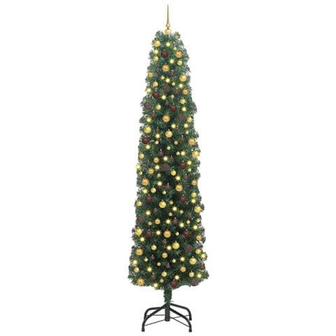 Albero di Natale artificiale con 300 LED Verde 240 cm - Foto 1