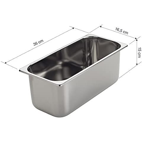 66175 - Secchiello per gelato, contenitore per gelato, vassoio in acciaio inox 18/10 - Foto 2