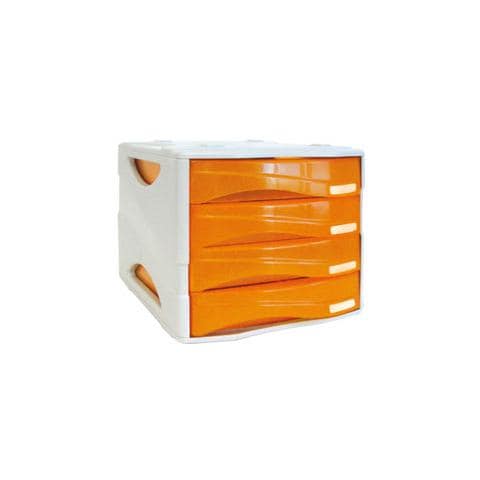 cassettiera 4 cass. smile arancio trasp. - Foto 1