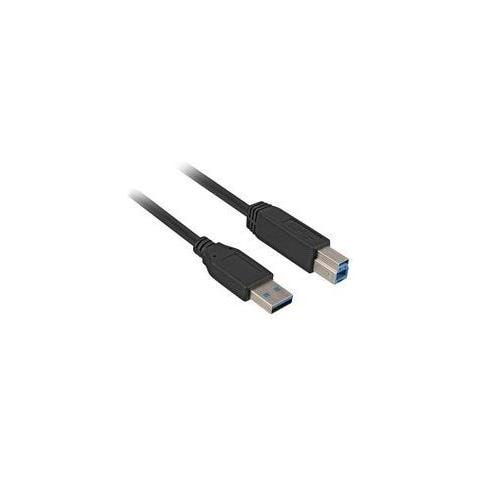 1m, USB3.0-A / USB3.0-B 1m USB A USB B Nero cavo USB - Foto 1