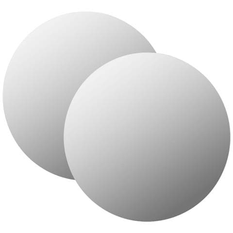 Specchi Da Parete 2 Pz 50 Cm In Vetro Circolari - Foto 1