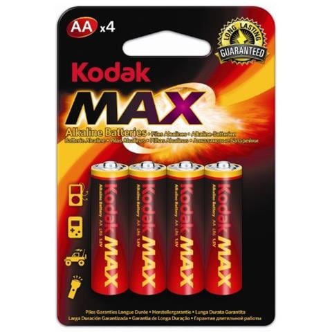 Batterie Kodak Max Alkaline Blister Da Aa X 4 - Foto 1