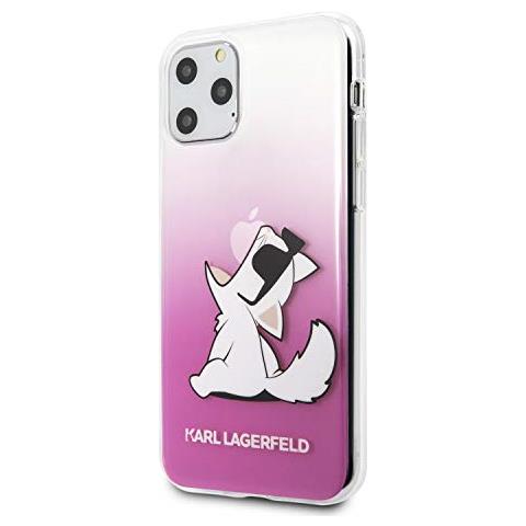 Custodia Iphone 11 Pro Sfumata Fucsia Choupette Mangia La Mela - Foto 3