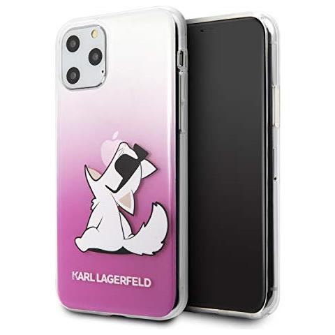 Custodia Iphone 11 Pro Sfumata Fucsia Choupette Mangia La Mela - Foto 1
