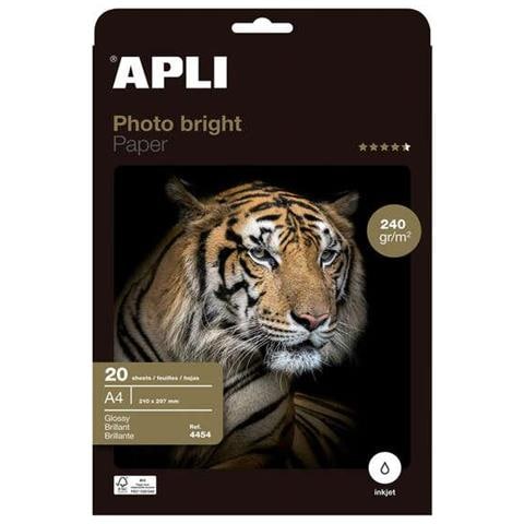 Carta Fotografica Apli Photobright A4 240 G 20 Nebbie - Foto 2