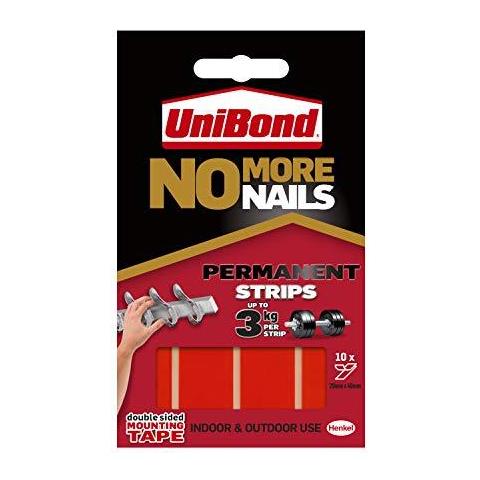 No More Strisce Nails Permanente Strisce Adesive Per Fast Easy Di Montaggio Su Due Lati Nastro Adesivo Per Interior Exterior Usa Nastro Impermeabile Confezione Da 10 - Foto 1