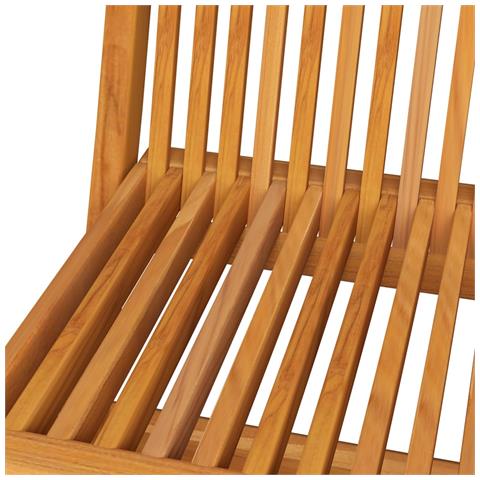 Sedie Da Giardino E Cuscini Grigi 8 Pz Massello Di Teak - Foto 2