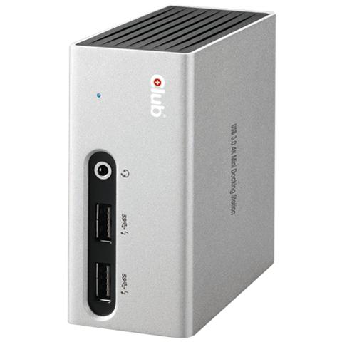 SenseVision USB 3.0 4K UHD, Docking, USB 3.0, Nero, Argento, USB B, 3,5 mm, 1920 x 1200 Pixels - Foto 2