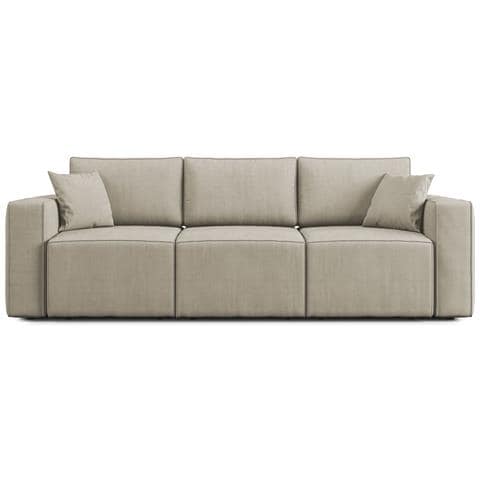 Morfeo Divano Con 3 Sedute Estraibili In Tessuto T02 Beige - Foto 2