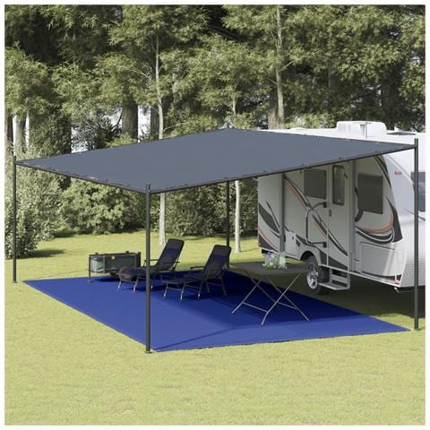 Tappeto Da Tenda 400x700 Cm Blu In Hdpe - Foto 2