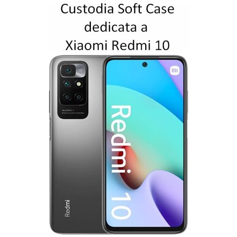 Custodia Tpu Silicone Cover Soft-case Per Xiaomi Redmi 10 Black - Foto 2