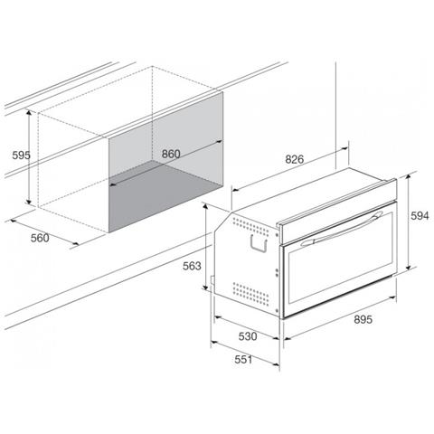 Forno Elettrico da Incasso 29320615 Capacità 101 L Multifunzione Ventilato Colore Bianco - Foto 4