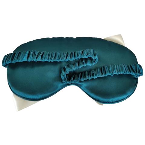 Benda Oscurante Morbida In Pizzo Con Volant Con Maschera Per Gli Occhi Addormentata Con Cinturino Regolabile Verde - Foto 2