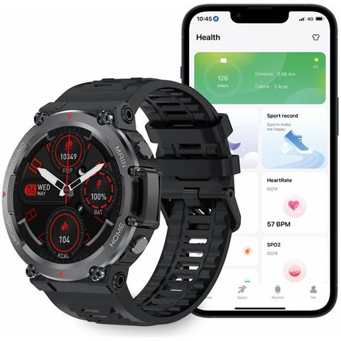 Smartwatch Oslo 1,5' Bluetooth 5.0 270 Mah Nero - Foto 4