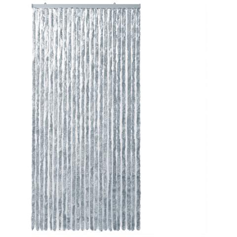 Tenda Antimosche Grigio E Bianca 100x200 Cm In Ciniglia - Foto 3