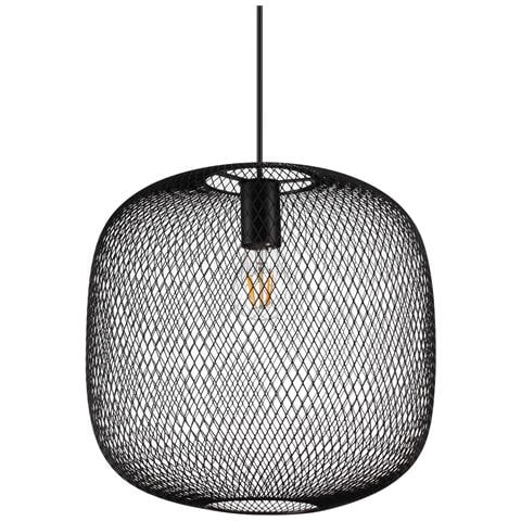 Lampadario A Sospensione Contemporaneo Net Metallo Nero 1 Luce E27 42w - Foto 1