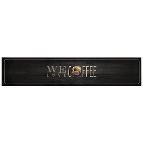 Tappeto Da Cucina Lavabile Testo Caffè 60x300 Cm In Velluto - Foto 2
