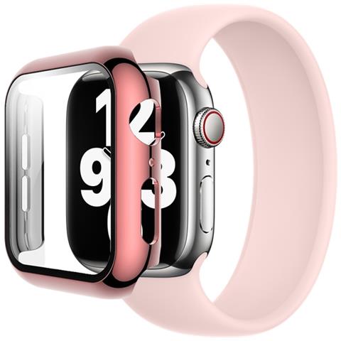 Cover Per Apple Watch 41mm Protezione Completa Con Vetro Temperato, Rosa - Foto 2