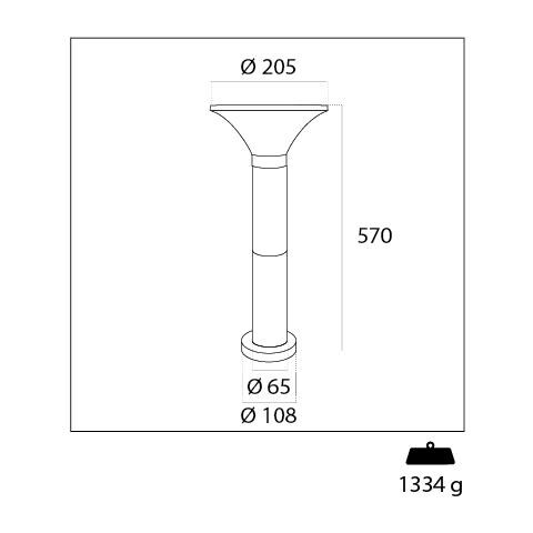 Lampada Paletto Segnapassi A Led In Alluminio Con Ricarica Solare E Accensione Automatica 2w Sunny - Foto 2