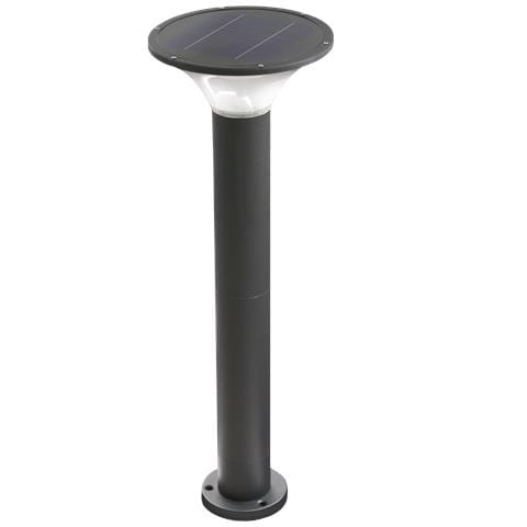 Lampada Paletto Segnapassi A Led In Alluminio Con Ricarica Solare E Accensione Automatica 2w Sunny - Foto 1