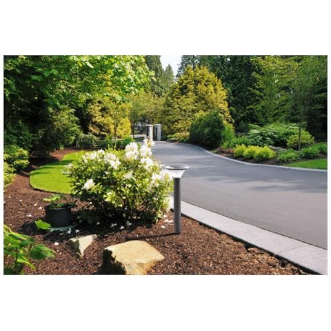 Lampada Paletto Segnapassi A Led In Alluminio Con Ricarica Solare E Accensione Automatica 2w Sunny - Foto 4