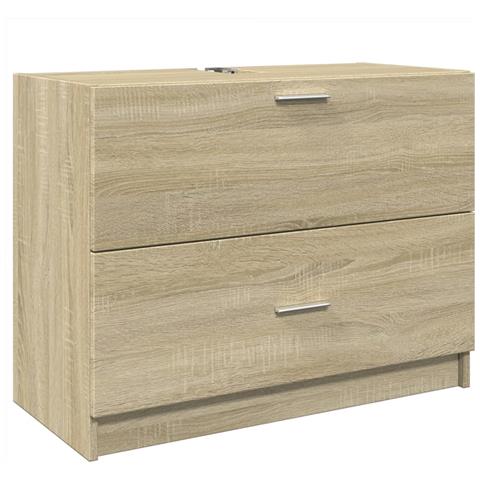 Mobile Sottolavabo Rovere Sonoma 78x37x59 Cm In Truciolare - Foto 2