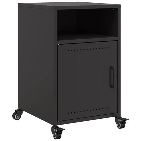 Comodino Nero 36x39x59 cm in Acciaio - Foto 1