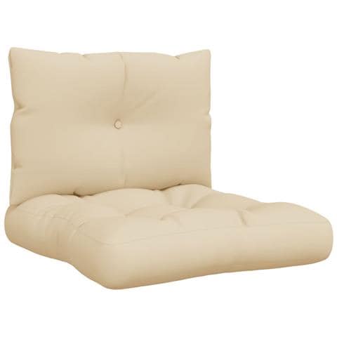 Cuscini Per Pallet 2 Pz Beige In Tessuto - Foto 2