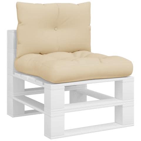 Cuscini Per Pallet 2 Pz Beige In Tessuto - Foto 3