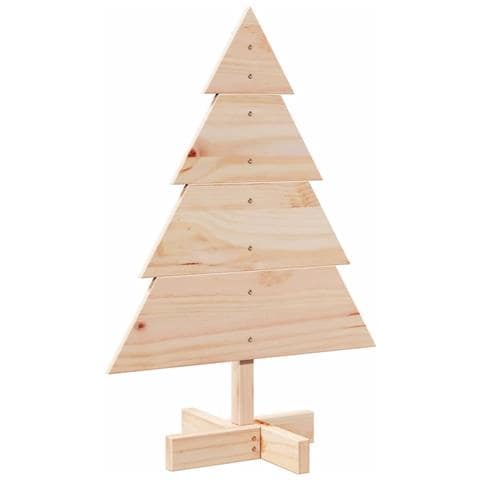 Albero Di Natale Decorativo In Legno 70 Cm In Legno Massello - Foto 2