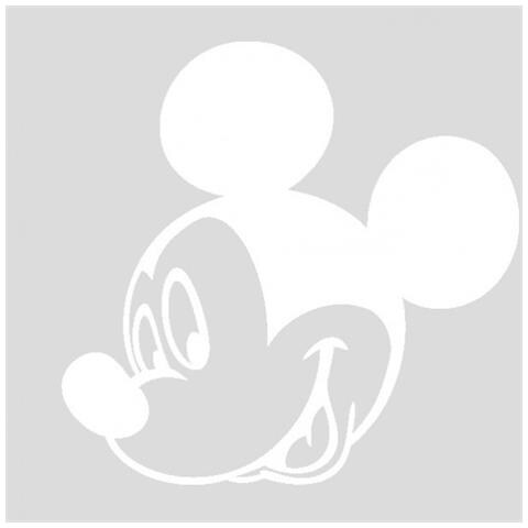 Topolino 3 - Adesivo Prespaziato - Disney - Colore Bianco - 15cm - Foto 1