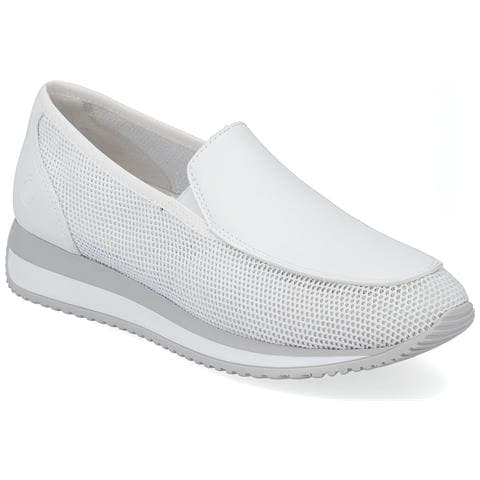 White Casual Closed Sport Shoe Sneakers Sintetico E Tessile Scarpe Donna Bianco Eu 37, D0h07-80 - Foto 1
