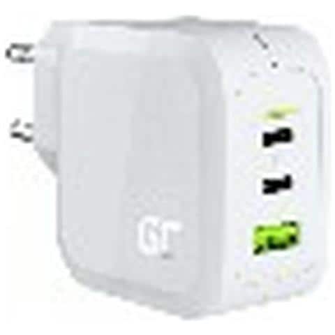 Caricabatterie Green Cell White 65w Gan Gc Powergan Per Laptop, Macbook, Telefono, Tablet, Nintendo Switch - 2x Usb-c, 1 - Foto 1