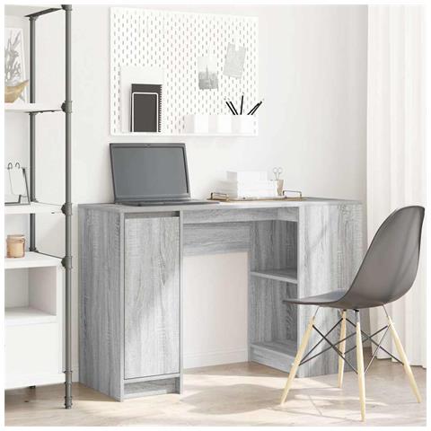 Scrivania Grigio Sonoma 120x42x76 cm in Legno Multistrato - Foto 1