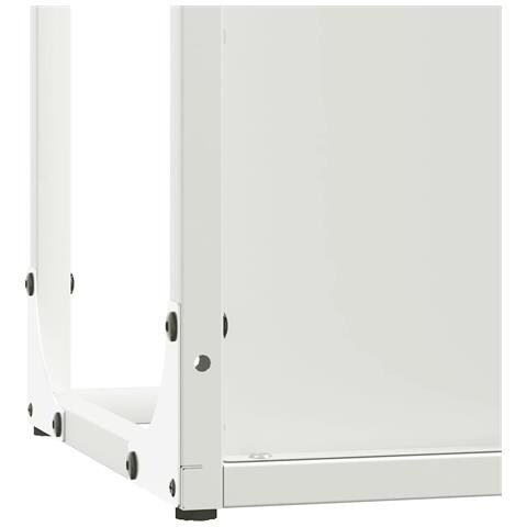 Rastrelliera per Legna da Ardere Bianca 25x25x80 cm - Foto 10