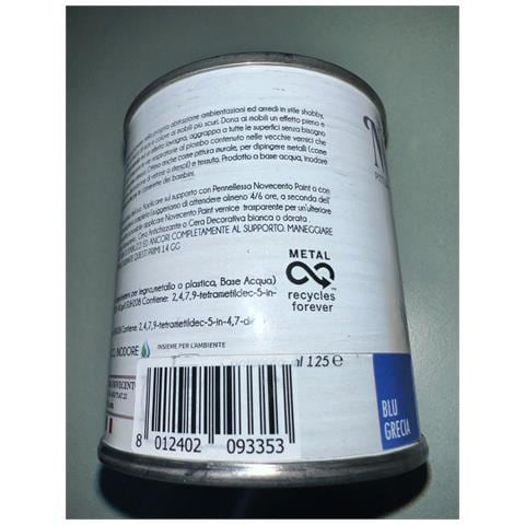 Paint - Pittura Tinta Pastello 125ml Blu Grecia - Foto 4