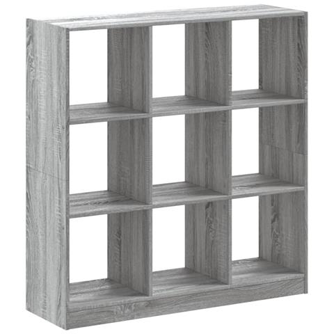 Libreria Grigio Sonoma 102x32x108 Cm In Legno Multistrato - Foto 2