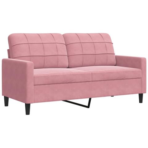Divano A 2 Posti Rosa 140 Cm In Velluto - Foto 2