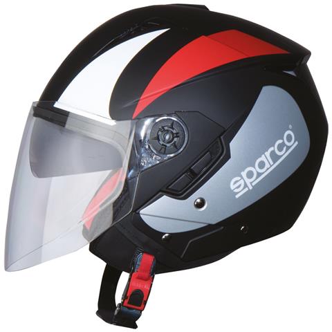 Casco Moto Sp503 Nero/rosso Opaco Taglia Xs - Foto 1