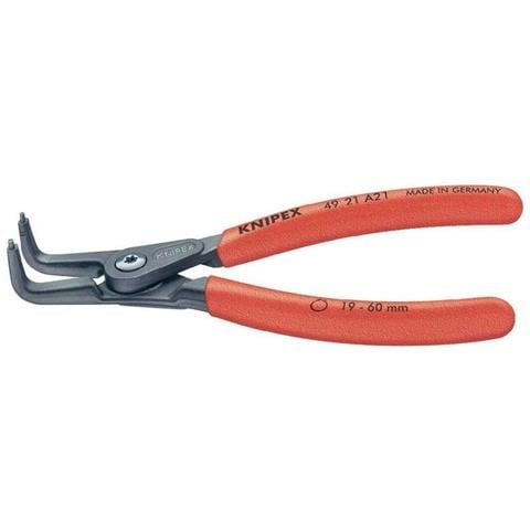 49 21 A01 Seegeringzange Passend Fr Auenringe 3-10 Mm Spitzenform Abgewinkelt 90 - Foto 1