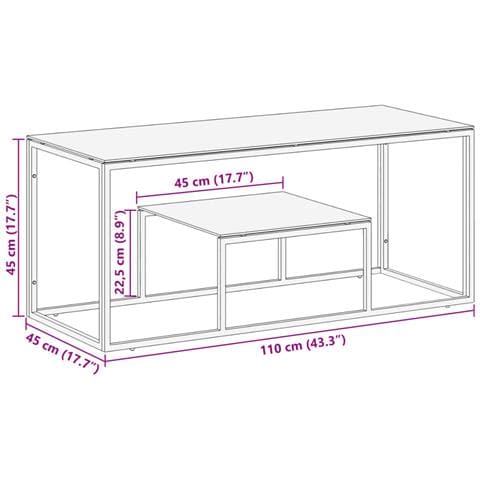 Tavolino Salotto Dorato Acciaio Inossidabile E Vetro Temperato - Foto 8