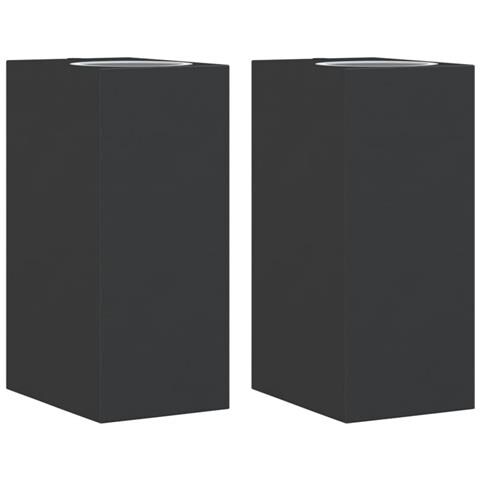 Lusso Casadino - Applique Da Parete Per Esterni 2 Pz Nere Alluminio Pressofuso - Foto 1
