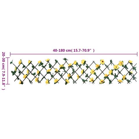 Lusso Casadino -  Traliccio Edera Artificiale Espandibile Giallo 180x20 Cm - Foto 6