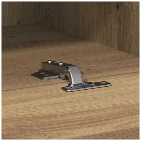 Mobile TV da muro in rovere artisan 100x30x30 cm in legno ingegnerizzato - Foto 9