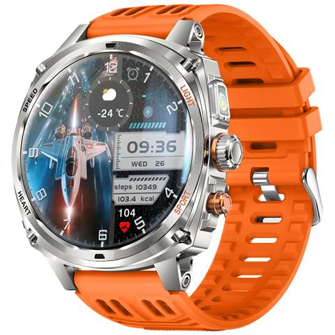 Orologio Smartwatch Multifunzione Compatibile Con Huawei, Samsung, Apple, Garmin Con Schermo Amoled 1.75 Pollici E Batteria 800mah Orange - Foto 1
