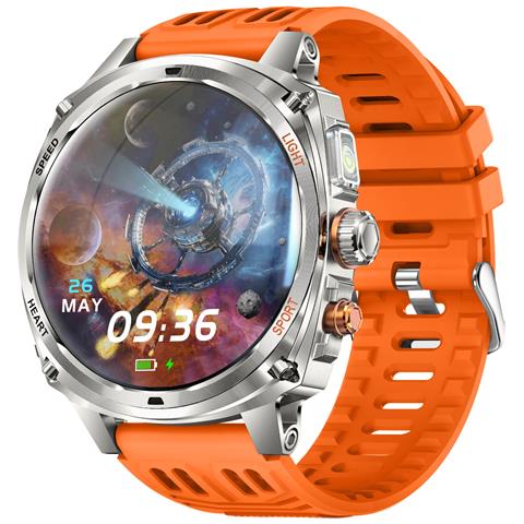 Orologio Smartwatch Multifunzione Compatibile Con Huawei, Samsung, Apple, Garmin Con Schermo Amoled 1.75 Pollici E Batteria 800mah Orange - Foto 5