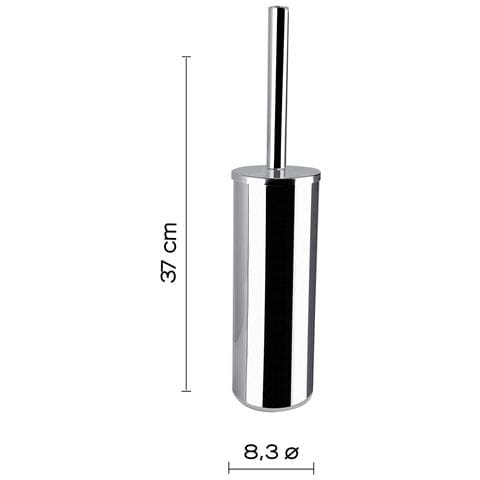 Scopino Con Ciuffo In Setole D'appoggio In Acciaio Inox Aisi 304 E Cromall Fj33 Serie Fuji Cromato - Foto 2