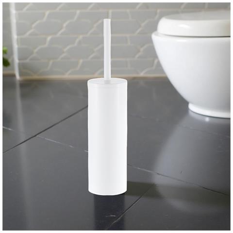 Spazzola Per Wc Autoportante Da Bagno In Acciaio Bianca Per Toilette - Foto 2