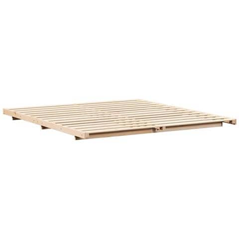 Struttura letto a terra Marrone 200 x 220 cm - Foto 1